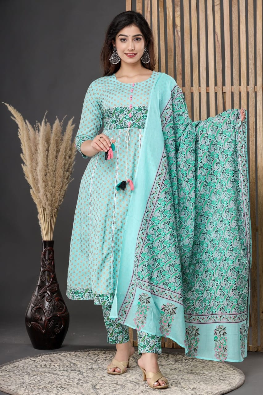 Fashionable Women Kurti Dupatta Set