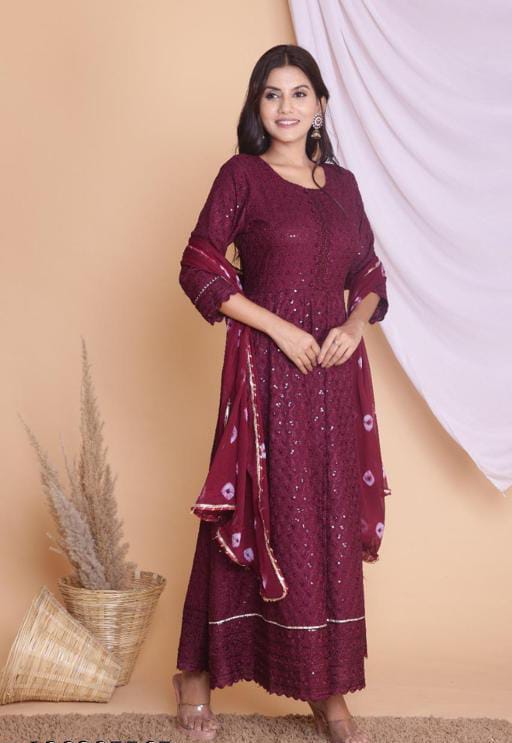 PARTY GAOWN WITH DUPATTA
