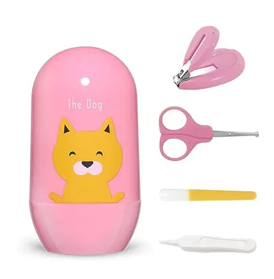 Baby Nail Clipper Grooming Nail Cutter Kit with Scissors Baby Safety Cutter  Manicure Pedicure Care Kit (Blue)