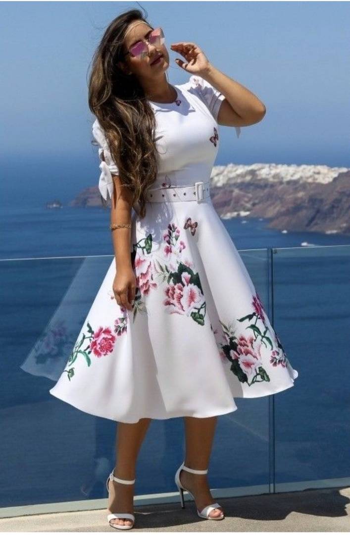 Women's Beautiful Crepe One Piece Dress