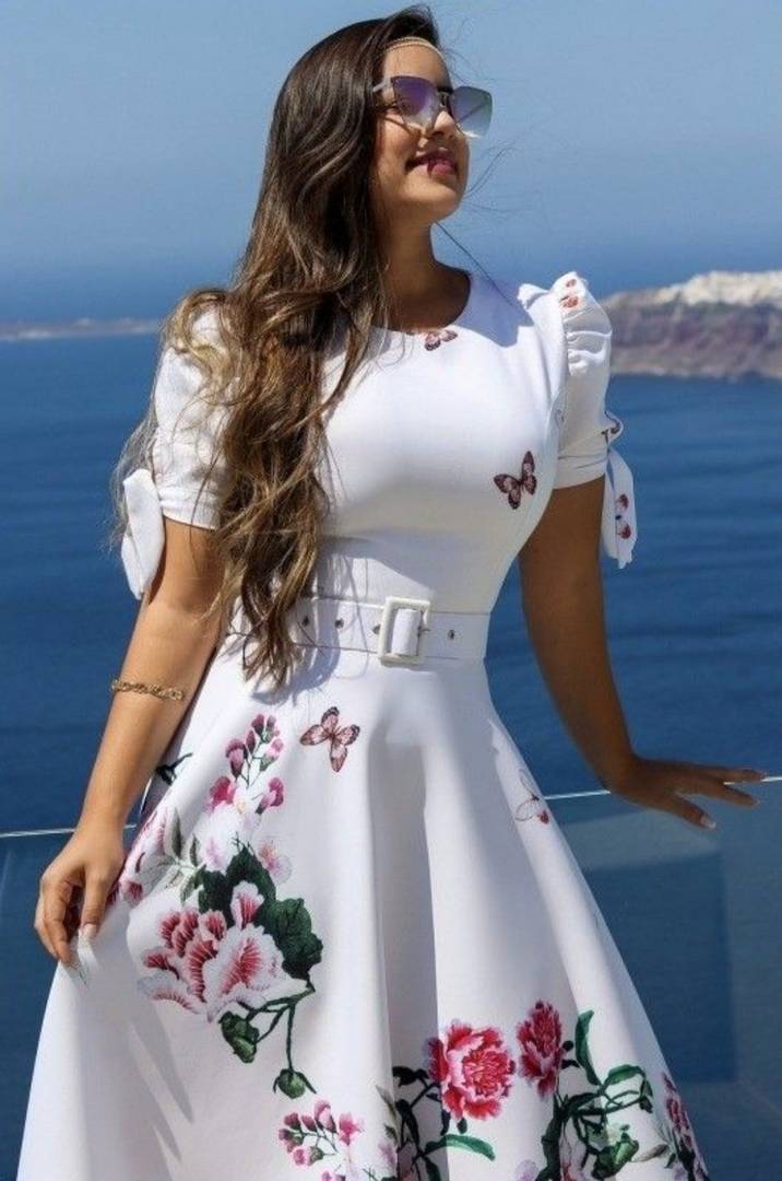 Women's Beautiful Crepe One Piece Dress