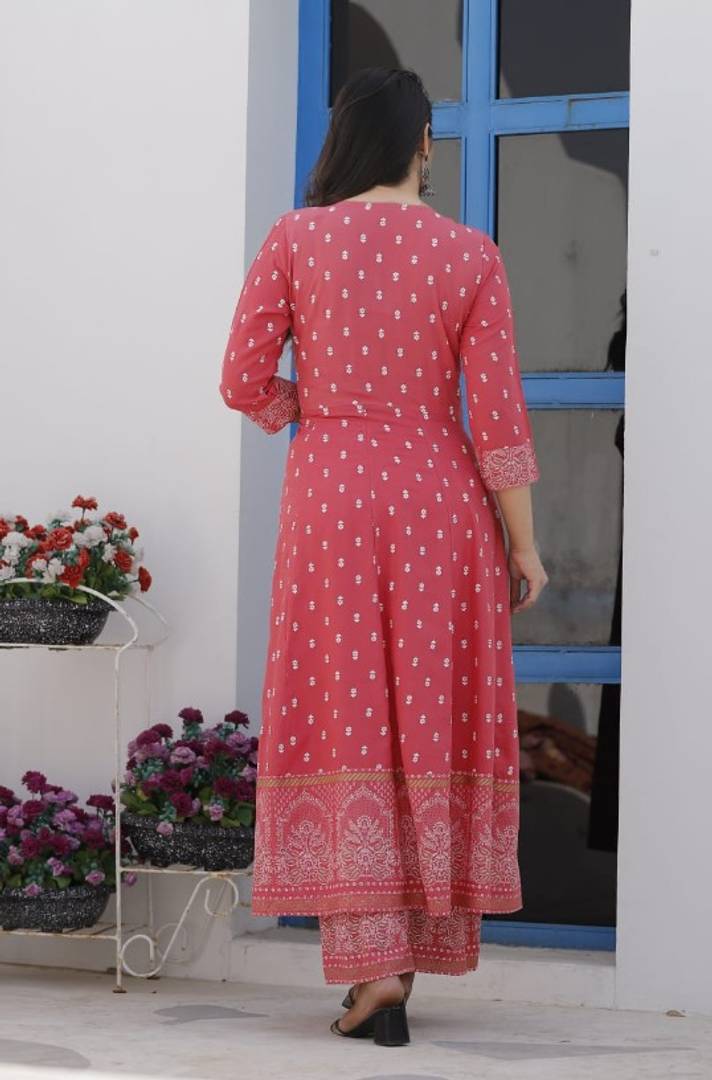 Women's Kurta Palazzo and dupatta set Rayon