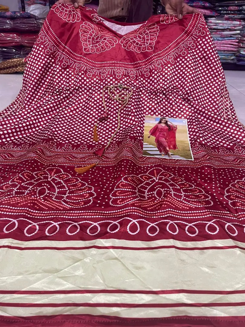 Stylish Satin Digital Printed Kaftan Style Kurta For Women